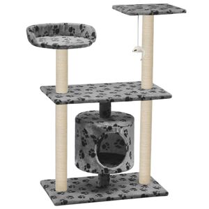 vidaXL sz&uuml;rke mancsmint&aacute;s macskab&uacute;tor sziz&aacute;l kapar&oacute;f&aacute;kkal 95 cm