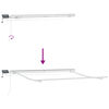 vidaXL Behúzható napellenző tartalmaz Bézs 300 x 250 cm szövet