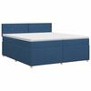 vidaXL Boxspring &aacute;gy matraccal fejt&aacute;ml&aacute;val K&eacute;k 200 x 200 cm Sz&ouml;vet