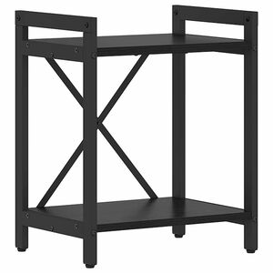 vidaXL K&ouml;nyvespolc 40 x 30 x 50 cm Szerelt Fa Fekete t&ouml;lgy