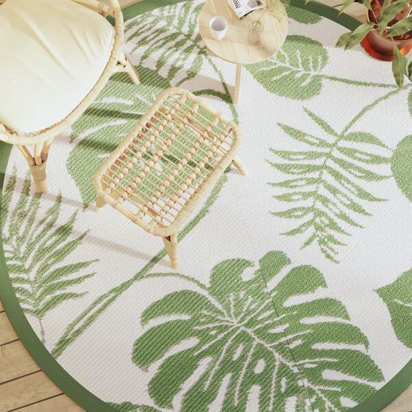 vidaXL kültéri szőnyeg ARAKIL zöld Ø200 cm PP