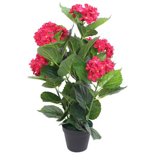 vidaXL műhortenzia vir&aacute;gcser&eacute;ppel 60 cm piros