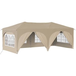 vidaXL Parti s&aacute;tor Kr&eacute;m 575 x 288 x 245 cm Oxford Sz&ouml;vet