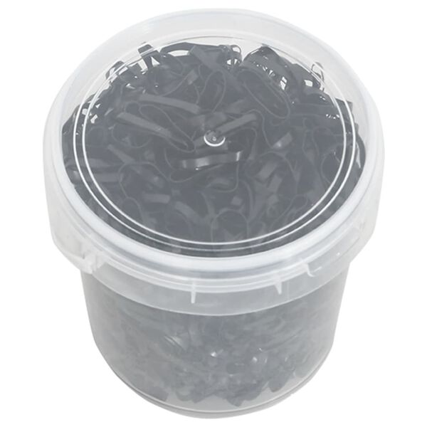 vidaXL 1500 db fekete szilikon fon&oacute;szalag l&oacute;hoz