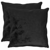 vidaXL P&aacute;rna huzat 2 pcs HEERLEN Fekete 65 x 65 cm Flanell