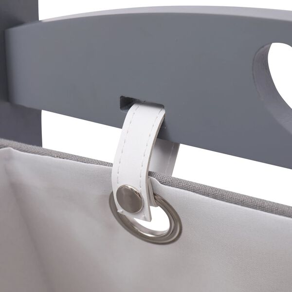 vidaXL 4 szintes s&ouml;t&eacute;tsz&uuml;rke fa kos&aacute;r&aacute;llv&aacute;ny 35 x 35 x 125 cm