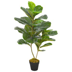 vidaXL z&ouml;ld, cserepes mű lantlevelű fikusz 90 cm