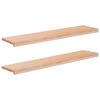 vidaXL L&eacute;pcsőszőnyegek 2 db 120 x 30 x 2 cm Term&eacute;szetes T&ouml;m&ouml;r b&uuml;kkfa