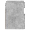 vidaXL 2 db betonsz&uuml;rke fali TV-szekr&eacute;ny LED-del 40 x 30 x 40 cm