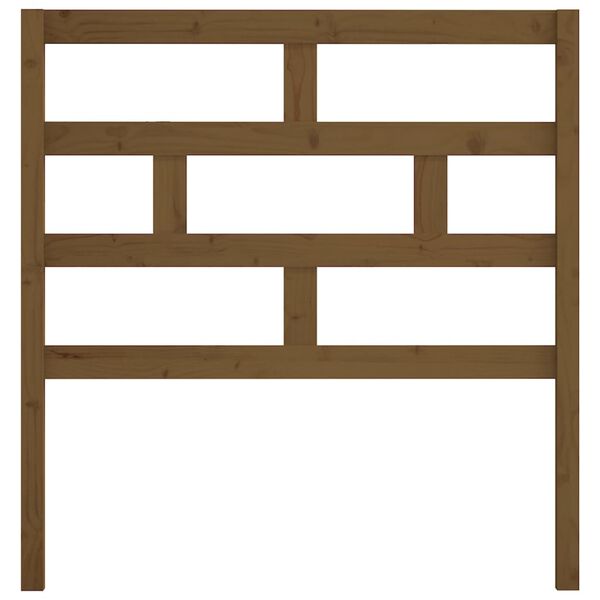 vidaXL m&eacute;zbarna t&ouml;m&ouml;r fenyőfa &aacute;gyfejt&aacute;mla 81 x 4 x 100 cm