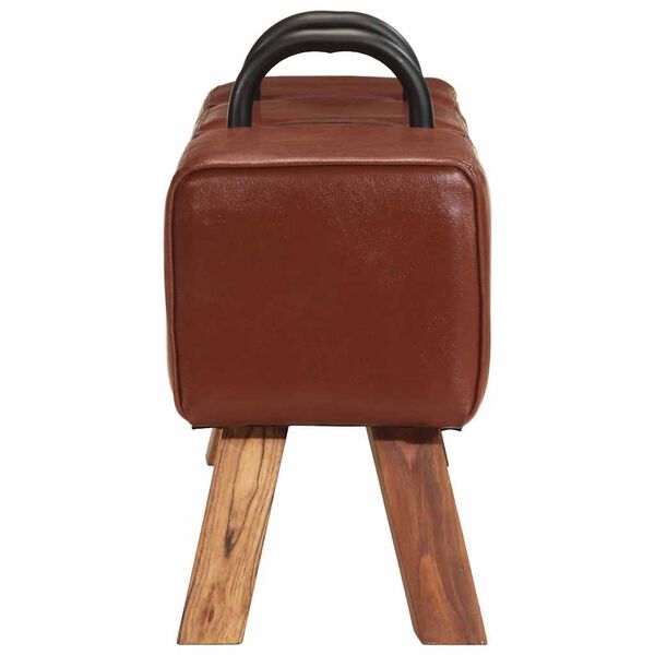 vidaXL valódi kecskebőr vintage stílusú lólengő pad fogantyúkkal