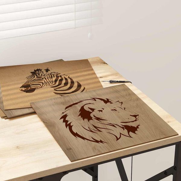 vidaXL Dekor Panelek 12 pcs Artisan t&ouml;lgy 30 x 30 x 0.27 cm Faanyag