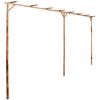 vidaXL bambusz pergola 385 x 40 x 205 cm