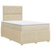 vidaXL Boxspring &aacute;gy matraccal Kr&eacute;msz&iacute;nű 120 x 190 cm Sz&ouml;vet
