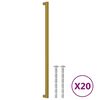 vidaXL 20 db aranysz&iacute;nű rozsdamentes ac&eacute;l szekr&eacute;nyfoganty&uacute; 480 mm