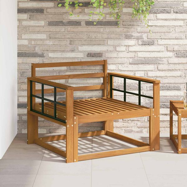 vidaXL K&uuml;lt&eacute;ri k&ouml;z&eacute;pső kanap&eacute; T&ouml;m&ouml;r Ak&aacute;cfa Term&eacute;szetes