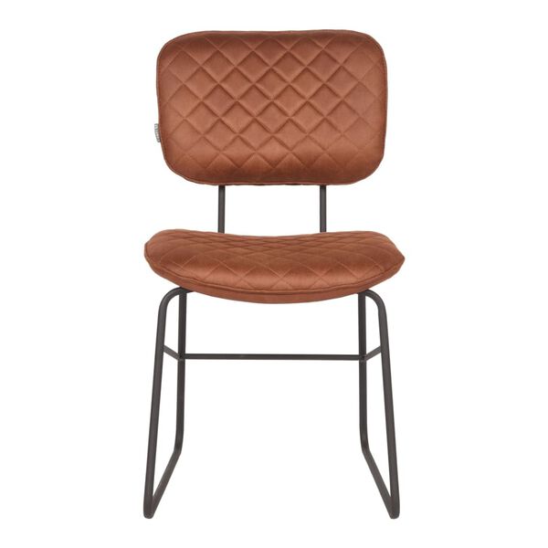 LABEL51 2 db konyakbarna "Sev" &eacute;tkezősz&eacute;k 49 x 60 x 87 cm