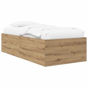 vidaXL Padl&oacute;s &aacute;gykeret K&eacute;zműves T&ouml;lgy sz&iacute;nű 80 x 200 cm Szerelt Fa