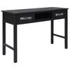 vidaXL fekete fa t&aacute;lal&oacute;asztal 110 x 45 x 76 cm