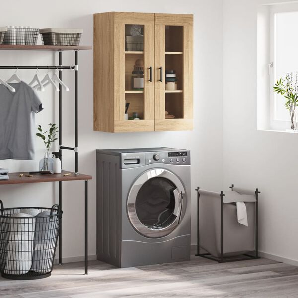 vidaXL sonoma sz&iacute;nű fali szekr&eacute;ny 69,5x34x90 cm