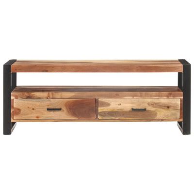 vidaXL tömör fa TV-szekrény mézszínű felülettel 120 x 35 x 45 cm