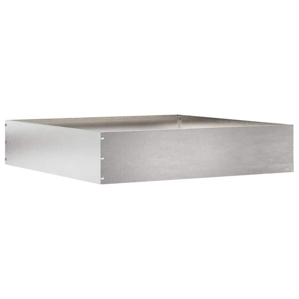 vidaXL Fűszeg&eacute;lyez&eacute;s Ez&uuml;st 60 x 60 x 13 cm Rozsdamentes ac&eacute;l