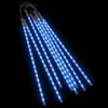 vidaXL 8 db 288 LED-es k&eacute;k meteor f&eacute;nyf&uuml;z&eacute;r 50 cm