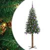 vidaXL Karcs&uacute; kar&aacute;csonyfa Z&ouml;ld 150 cm PVC &eacute;s t&ouml;m&ouml;r fenyőfa