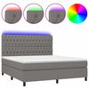 vidaXL s&ouml;t&eacute;tsz&uuml;rke sz&ouml;vet rug&oacute;s &eacute;s LED-es &aacute;gy matraccal 180 x 200 cm