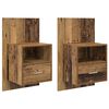 vidaXL &Eacute;jjeliszekr&eacute;ny 2 db &Ouml;reg fa 50 x 32.5 x 80cm Szerelt Fa