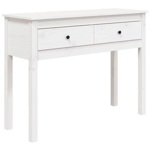 vidaXL feh&eacute;r t&ouml;m&ouml;r fenyőfa t&aacute;lal&oacute;asztal 100 x 35 x 75 cm