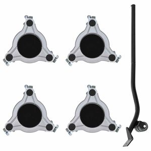 vidaXL 4 db b&uacute;torg&ouml;rgő emelővel, 19x17,5x6 cm, ac&eacute;l, 1000 kg