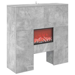 vidaXL Elektromos kandall&oacute; Beton 75 x 24,5 x 75 cm Szerelt fa
