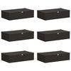 vidaXL T&aacute;rol&oacute; Doboz 6 pcs Antracitsz&uuml;rke 70 x 40 x 18 cm