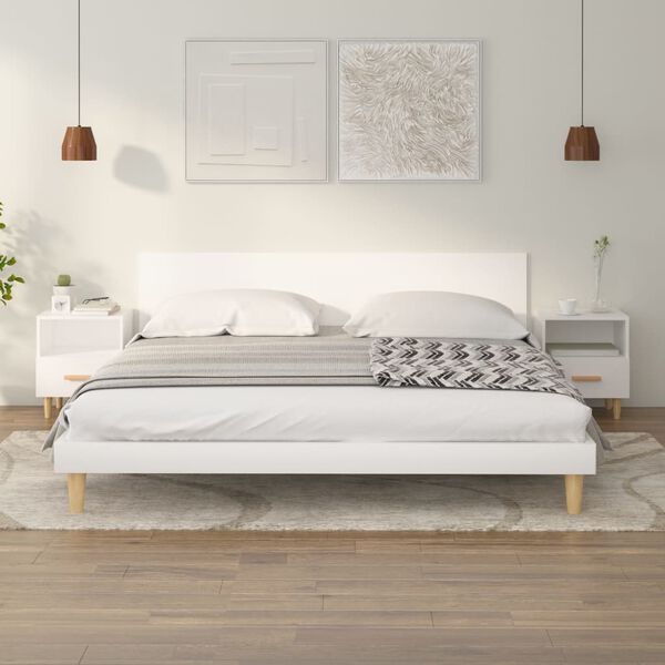 vidaXL 2 db fehér éjjeliszekrény 40 x 35 x 47 cm