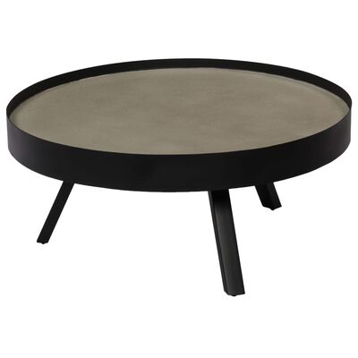 vidaXL dohányzóasztal beton asztallappal 74 x 32 cm