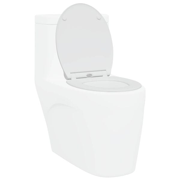 vidaXL WC &uuml;lőke Feh&eacute;r 47 x 37,5 x 3,8 cm Duroplast