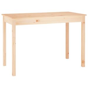 vidaXL t&ouml;m&ouml;r fenyőfa eb&eacute;dlőasztal 110 x 55 x 75 cm