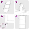 vidaXL fehér edzett üveg és alumínium tolóajtó 102,5 x 205 cm