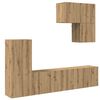 vidaXL TV faliszekr&eacute;ny 5 pcs Artisan t&ouml;lgy Faanyag
