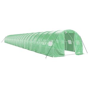 vidaXL z&ouml;ld ac&eacute;lv&aacute;zas melegh&aacute;z 72 m&sup2; 24 x 3 x 2 m