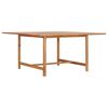 vidaXL t&ouml;m&ouml;r t&iacute;kfa kerti asztal 150 x 150 x 76 cm
