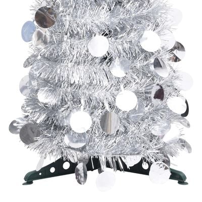 vidaXL ezüstszínű pop-up PET műkarácsonyfa 180 cm