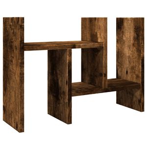 vidaXL f&uuml;st&ouml;s t&ouml;lgy szerelt fa asztali szervező 34,5 x 15,5 x 35,5 cm