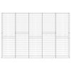 vidaXL horganyzott ac&eacute;l gabion fal fed&eacute;llel 300 x 30 x 200 cm