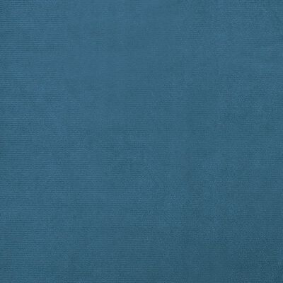 vidaXL kék gyerek bársonykanapé lábzsámollyal 100x50x30 cm