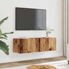 vidaXL 2 db antik fa színű falra szerelhető TV-szekrény 100x30x30 cm
