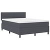 vidaXL Boxrug&oacute;s &aacute;gy S&ouml;t&eacute;tsz&uuml;rke &eacute;s Feh&eacute;r 140 x 200 cm B&aacute;rsonyos sz&ouml;vet