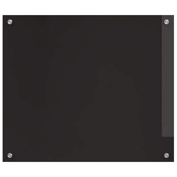 vidaXL Konyhai splashback Fekete 70 x 60 cm edzett üveg