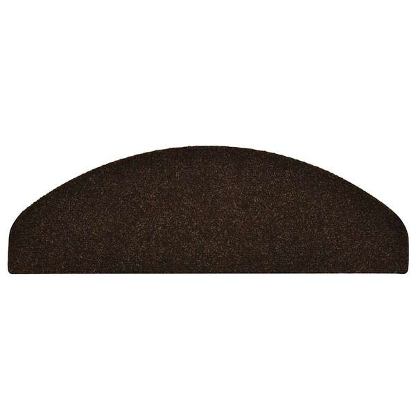 vidaXL &ouml;ntapad&oacute;s l&eacute;pcsőszőnyegek 30 db 65 x 21 x 4 cm barna f&eacute;lk&ouml;r alak&uacute; nagy